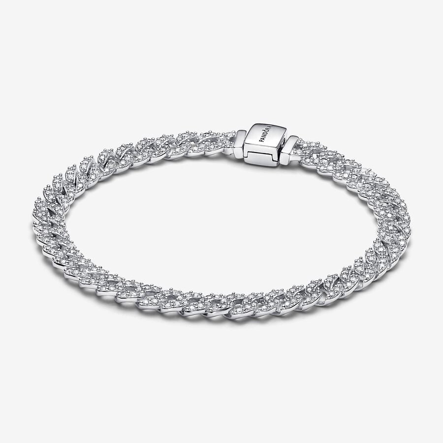 Bracciale Catena Pavè